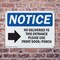 Signmission No Deliveries To This Entrance, 10 in W x Rectangle, Plastic OS-2PACK-NS-P-710-L-14476 - alternate 7